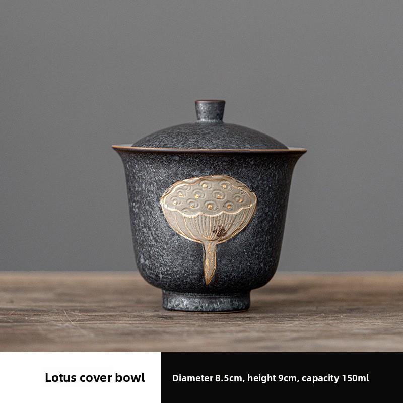 Кристаллическая глазурь Лотосовая коробочка Гайвань Японский стиль Селадоновая чайная пиала для чайной церемонии Гунфу Термостойкая 200ml
Кристаллическая глазурь Лотосовая коробочка Гайвань Японский стиль Селадоновая чайная пиала для чайной церемонии Гунфу Термостойкая 200ml