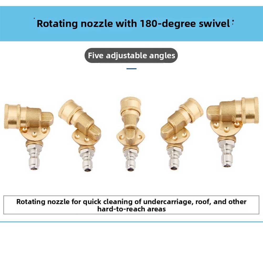 Pressure Washer Swivel Coupling With 5 Spray Nozzle Tips, 90° Rotation, 4500 PSI, 1/4 Quick Connect China Mainland
Pressure Washer Swivel Coupling With 5 Spray Nozzle Tips, 90° Rotation, 4500 PSI, 1/4 Quick Connect China Mainland