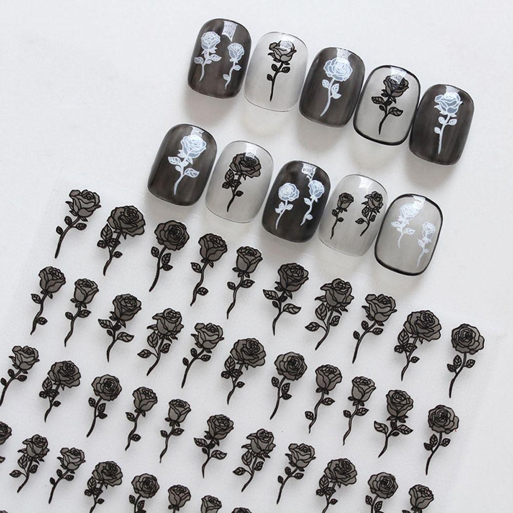 Self-adhesive Black Flower Nail Sticker DIY Nail Decals Manicure Accessories Nail Art Decorations
Self-adhesive Black Flower Nail Sticker DIY Nail Decals Manicure Accessories Nail Art Decorations