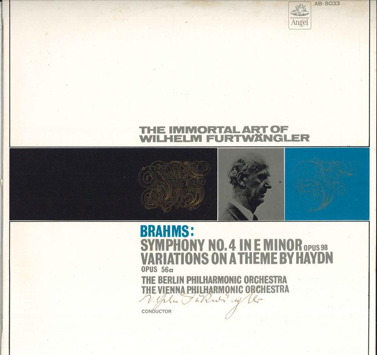 LP Record WILHELM FURTWANGLER, BERLIN PHILHAR - Brahms, Symphony No.4 In E Minor Op AB8033 ANGEL 1968 Japan Obi Classical Used
LP Record WILHELM FURTWANGLER, BERLIN PHILHAR - Brahms, Symphony No.4 In E Minor Op AB8033 ANGEL 1968 Japan Obi Classical Used