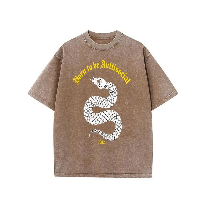 Vintage Oversized Summer Men S T-Shirt with Snake Graphic | Washed-Out Design, Short Sleeves - Ideal for Casual Outings or Relaxed 5XL дубильна кора
Vintage Oversized Summer Men S T-Shirt with Snake Graphic | Washed-Out Design, Short Sleeves - Ideal for Casual Outings or Relaxed 5XL дубильна кора