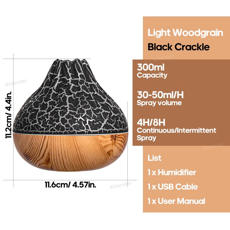 1PC 300 мл Volcano Air Humidifier Desktop Electric USB Humidificadore Water Mist Diffuser Purifer Освіжувач повітря з 7 кольорами Night
1PC 300 мл Volcano Air Humidifier Desktop Electric USB Humidificadore Water Mist Diffuser Purifer Освіжувач повітря з 7 кольорами Night