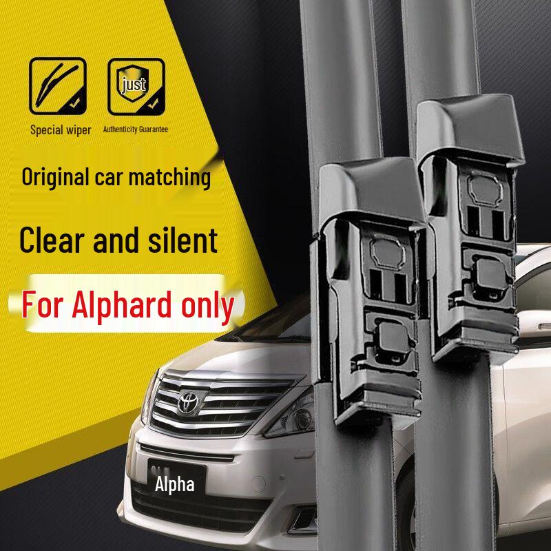 Frameless Silent Wiper Blades for Toyota Alphard (2011-2019) 17 Models
Frameless Silent Wiper Blades for Toyota Alphard (2011-2019) 17 Models