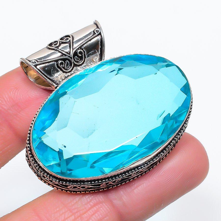 Natural Swiss Blue Topaz Gemstone 925 Sterling Silver Jewelry Pendant 1.58 M9I94
Natural Swiss Blue Topaz Gemstone 925 Sterling Silver Jewelry Pendant 1.58 M9I94