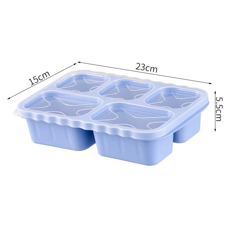 Квадратный ланч-бокс из пшеничной соломы с пятью отделениями, портативный для улицы, бенто-бокс, тарелка для закусок, контейнер для закусок и фруктов синий
Квадратный ланч-бокс из пшеничной соломы с пятью отделениями, портативный для улицы, бенто-бокс, тарелка для закусок, контейнер для закусок и фруктов синий