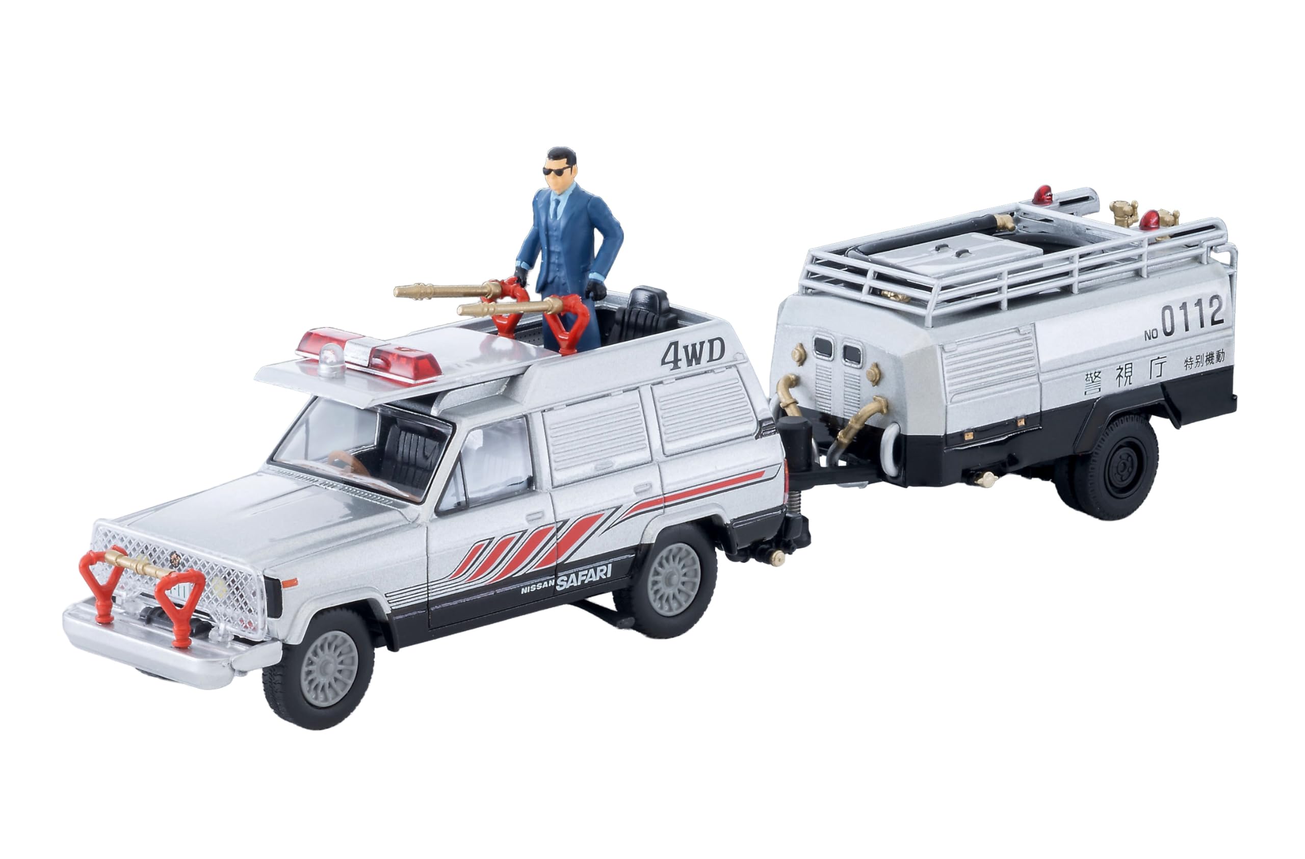 Tomytec Tomica Limited Vintage Neo 1/64 LV-N Movie Stars 04 Western Police Safari 4WD with Keisuke Daimon Figure
Tomytec Tomica Limited Vintage Neo 1/64 LV-N Movie Stars 04 Western Police Safari 4WD with Keisuke Daimon Figure