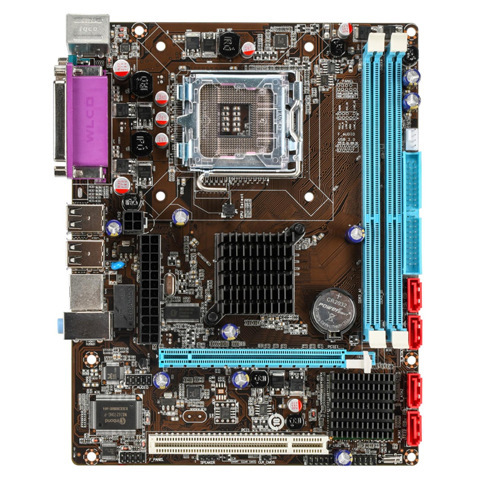 Материнська плата комп ютера LGA775771 Підтримка ЦП Intel Core 2 і Celeron 400, Pentium 4, Pentium EE, D чорний
Материнська плата комп ютера LGA775771 Підтримка ЦП Intel Core 2 і Celeron 400, Pentium 4, Pentium EE, D чорний