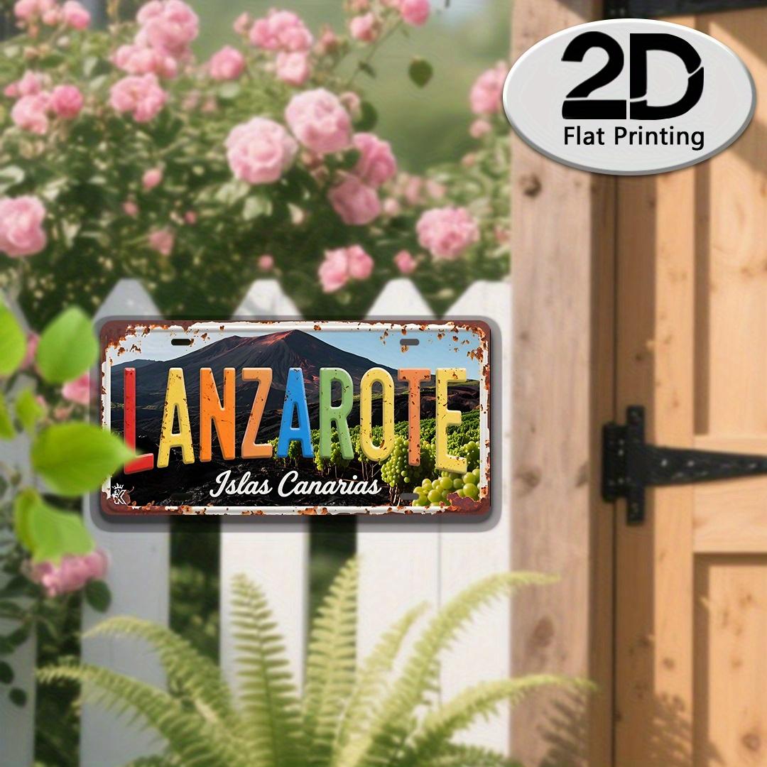 Lanzarote Islas Canarias Volcano Grape Vintage License Plate Style Aluminum Metal Sign Retro Canary Islands Travel Souvenir Wall 15x30cm(5.9x7.8inch)
Lanzarote Islas Canarias Volcano Grape Vintage License Plate Style Aluminum Metal Sign Retro Canary Islands Travel Souvenir Wall 15x30cm(5.9x7.8inch)