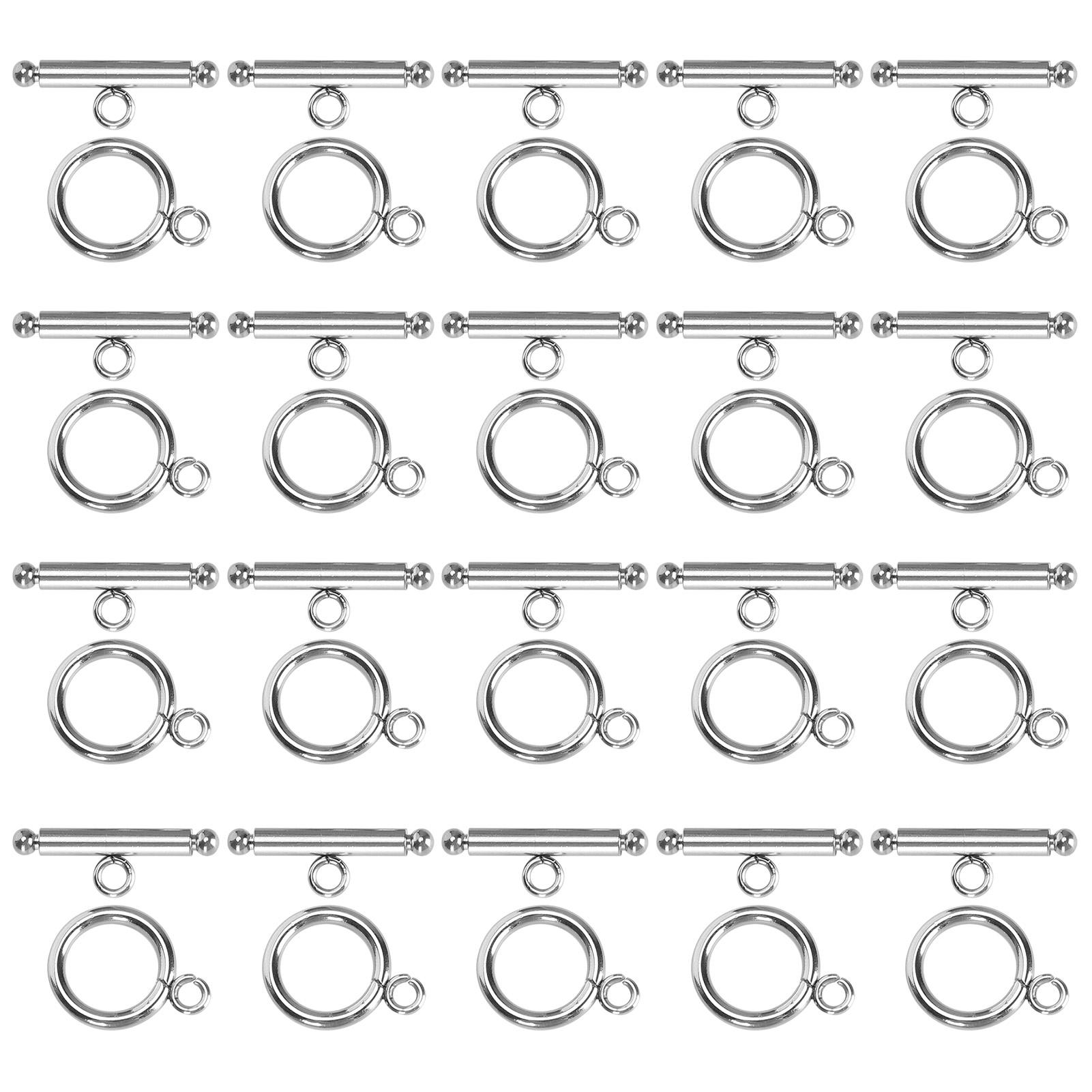 20 Set Bracelet Toggle Clasps Stainless Steel OT Buckle Necklace DIY Jewelry Making Supplies
20 Set Bracelet Toggle Clasps Stainless Steel OT Buckle Necklace DIY Jewelry Making Supplies
