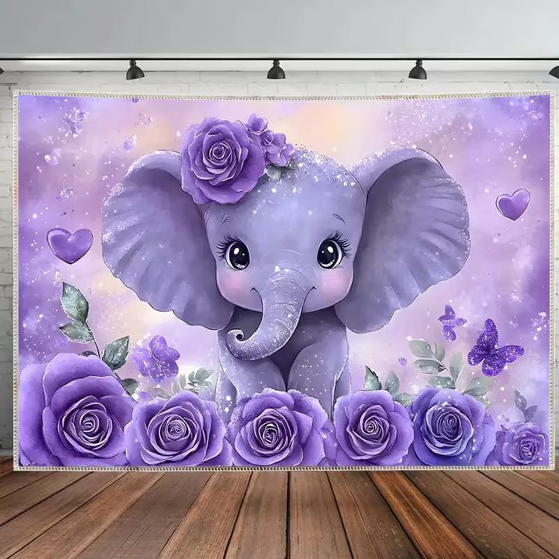 2D Purple Rose & Elephant Tapestry Newborn Photoshoot Background Cloth 47.2x31.5inch/120*80cm
2D Purple Rose & Elephant Tapestry Newborn Photoshoot Background Cloth 47.2x31.5inch/120*80cm