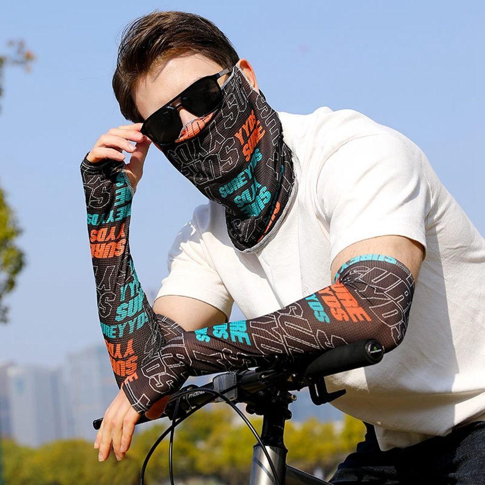 Solid Color Ice Silk Sleeve UV Protection Mountaineering Face Mask Sunscreen Face Scarf Hiking
Solid Color Ice Silk Sleeve UV Protection Mountaineering Face Mask Sunscreen Face Scarf Hiking