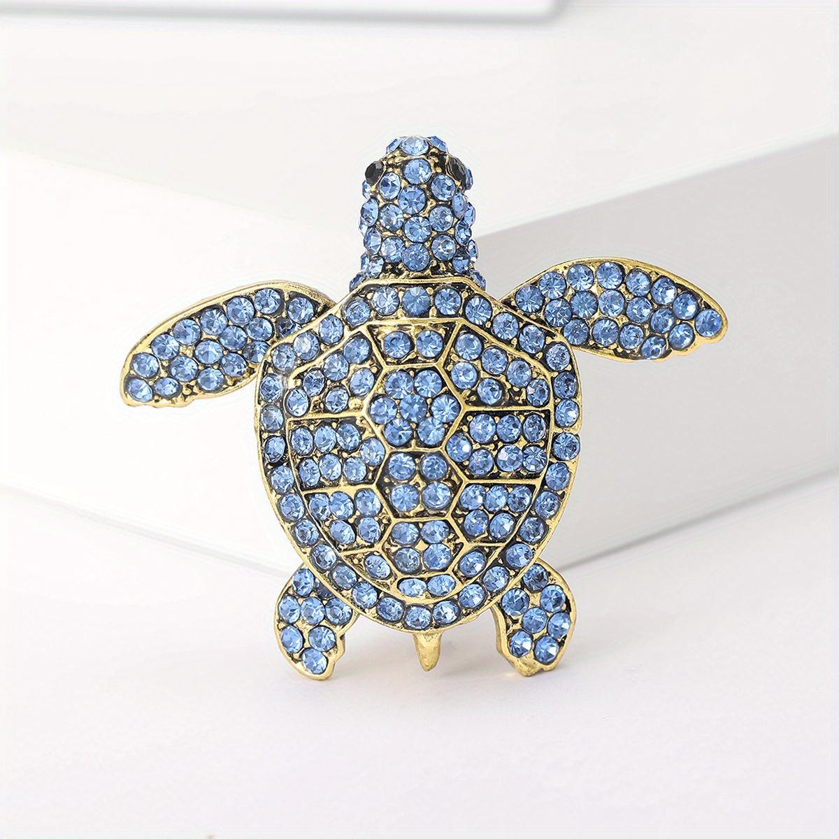 Retro Turtle Rhinestone Brooch, Sparkly Crystal Luxury Animal Pin for Women
Retro Turtle Rhinestone Brooch, Sparkly Crystal Luxury Animal Pin for Women