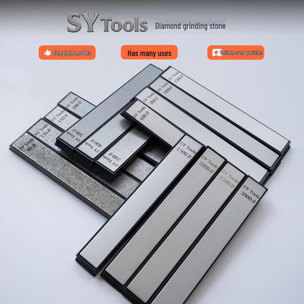 SYTools Fixed Angle Diamond Grit Sharpening Stone 150 Grit
SYTools Fixed Angle Diamond Grit Sharpening Stone 150 Grit