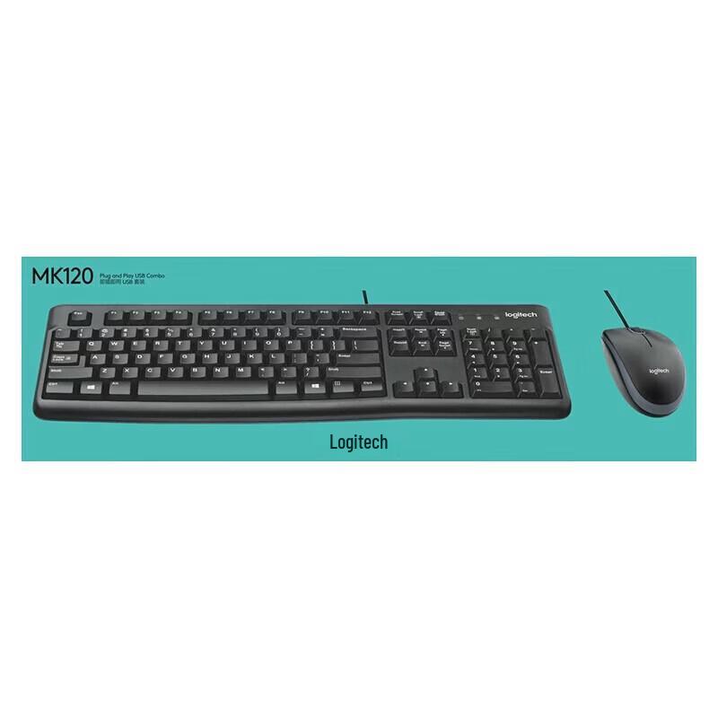 Logitech MK120 Wired Keyboard and Mouse Combo
Logitech MK120 Wired Keyboard and Mouse Combo