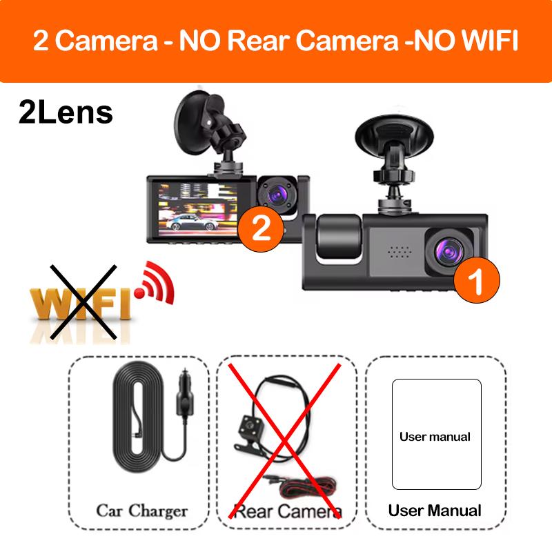 Car DVR 2/3Lens WIFI 1080P Dash Cam for Cars Video Recorder Rear View Camera for Vehicle Night Vision Black Box Car Assecories NONE
Car DVR 2/3Lens WIFI 1080P Dash Cam for Cars Video Recorder Rear View Camera for Vehicle Night Vision Black Box Car Assecories NONE