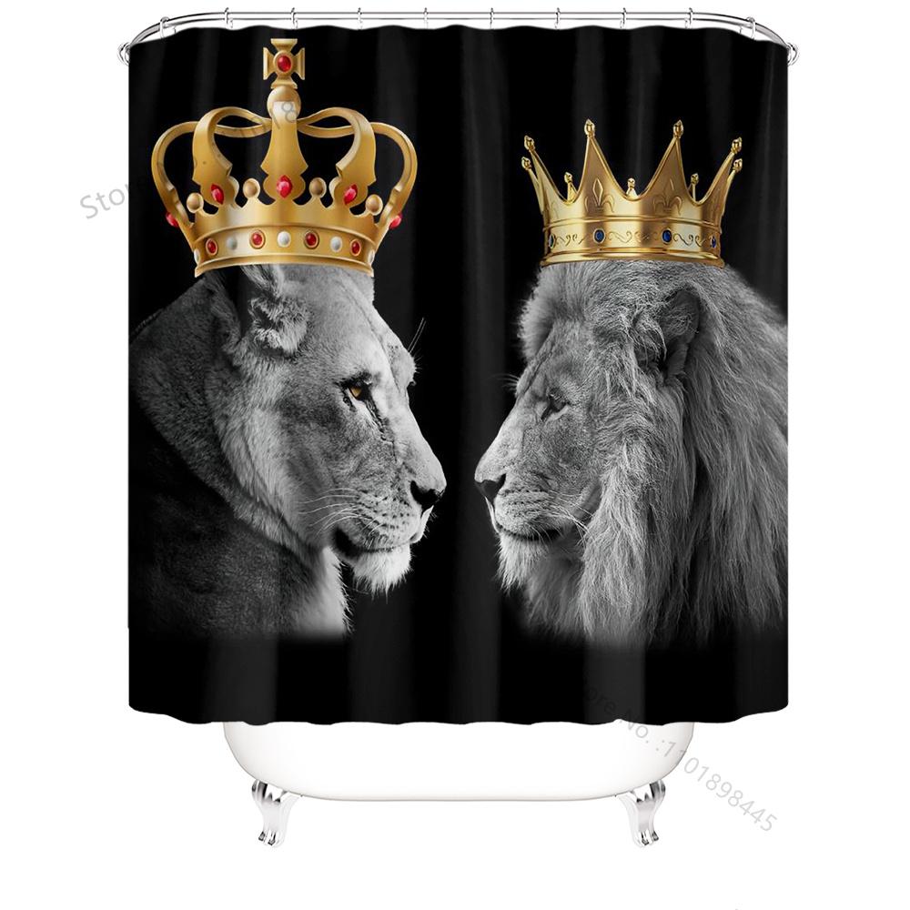 Черный Серый Корона Лев Король Королева Занавеска для душа Ретро Текст для Детей Дочери Сына Занавеска для ванны Современная Занавеска для ванной W90xH180cm
Черный Серый Корона Лев Король Королева Занавеска для душа Ретро Текст для Детей Дочери Сына Занавеска для ванны Современная Занавеска для ванной W90xH180cm