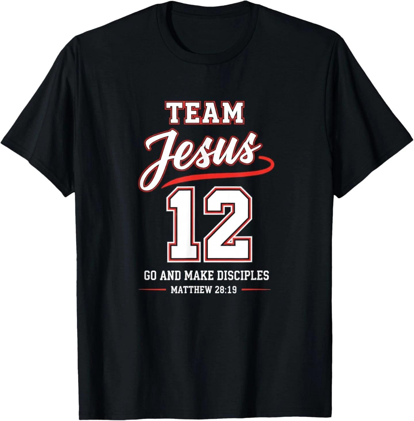 Team Jesus 12 Go and Make Disciples Christian Baseball T-Shirt XL
Team Jesus 12 Go and Make Disciples Christian Baseball T-Shirt XL
