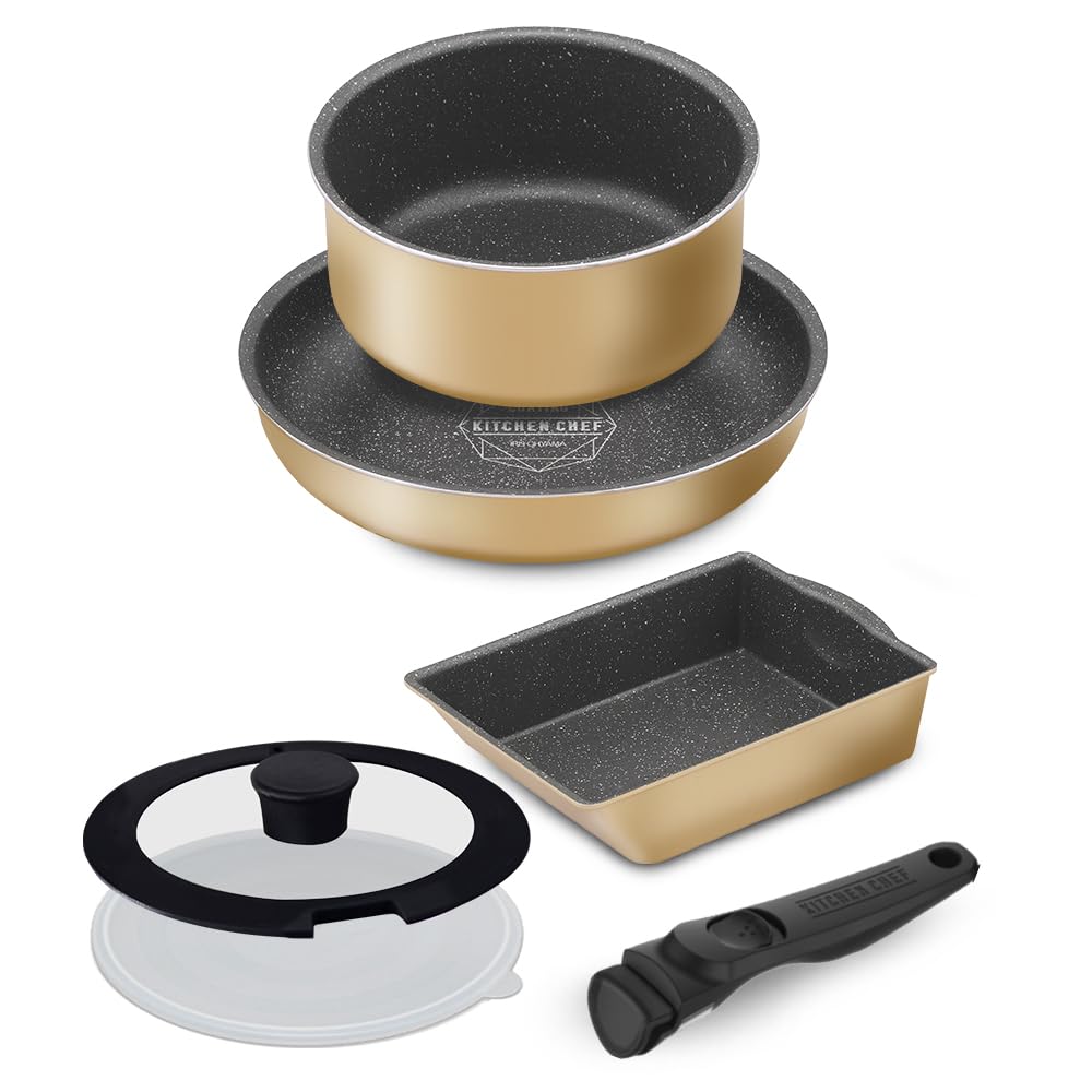 IRIS OHYAMA Frying Pan and Pot Set, 6 Pieces, For Gas Stoves Only, Lightweight, Removable Handle, Diamond Coat, Clay Beige, DCG-T6S бежевий
IRIS OHYAMA Frying Pan and Pot Set, 6 Pieces, For Gas Stoves Only, Lightweight, Removable Handle, Diamond Coat, Clay Beige, DCG-T6S бежевий