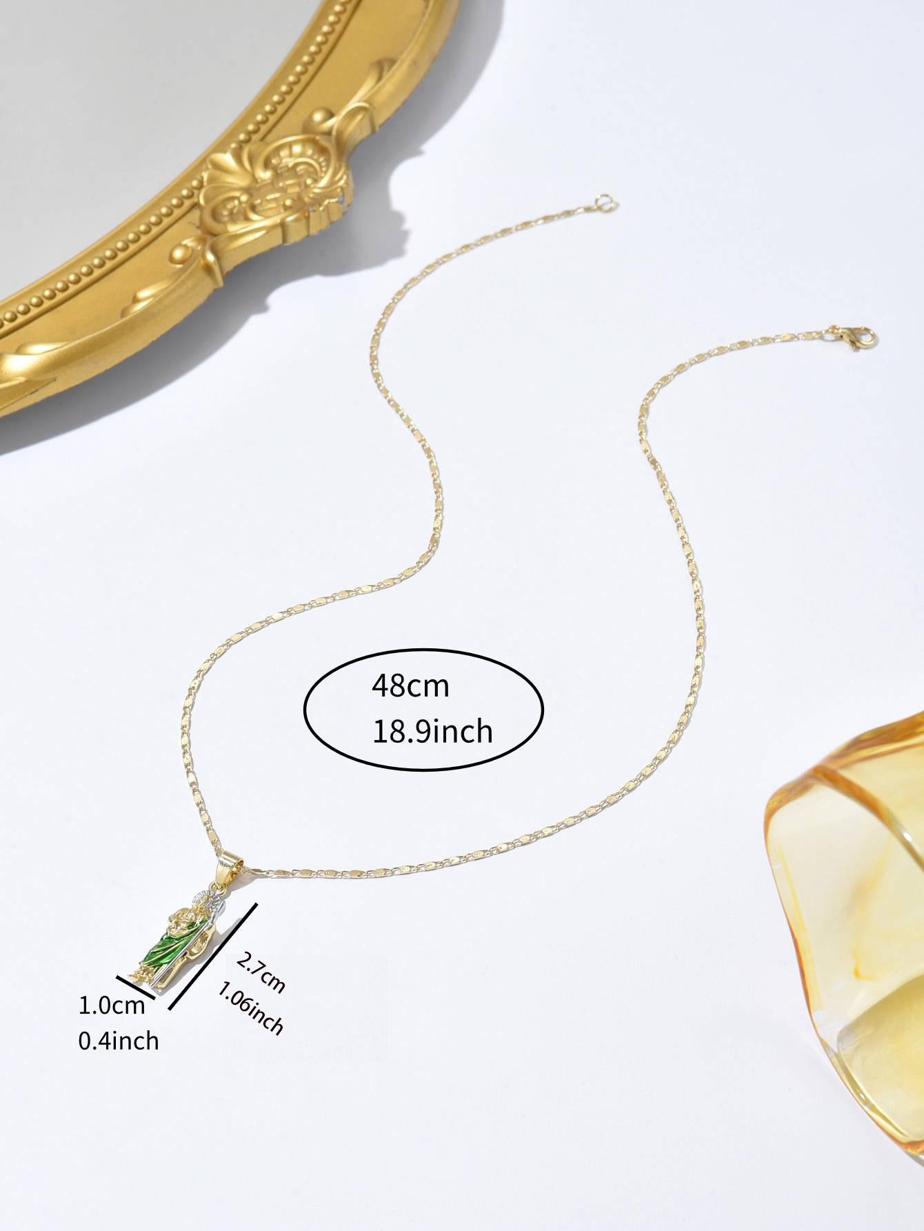 Luxurious Saint Jude Green Pendant Necklace
Luxurious Saint Jude Green Pendant Necklace