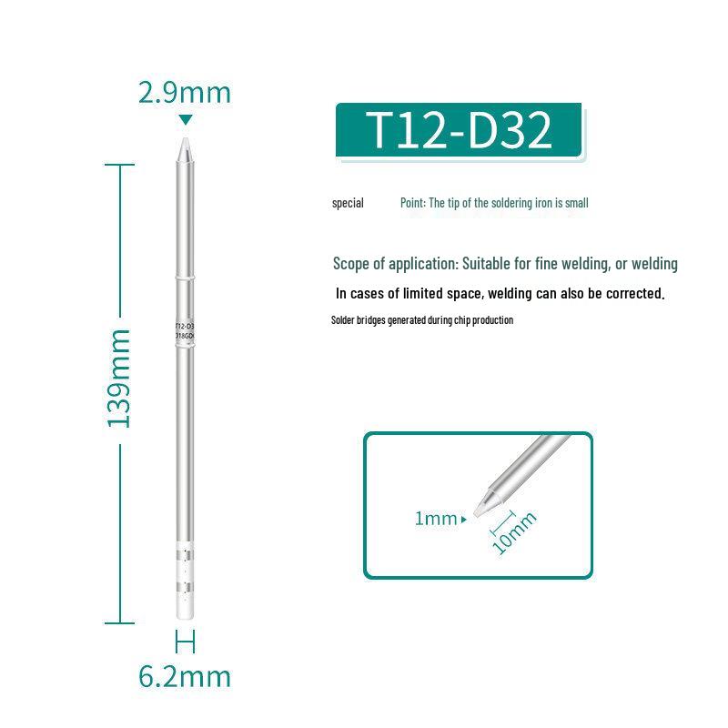 T12 Horseshoe Tip Integrated External Heating Soldering Iron Tip for Electric Soldering Iron.
T12 Horseshoe Tip Integrated External Heating Soldering Iron Tip for Electric Soldering Iron.