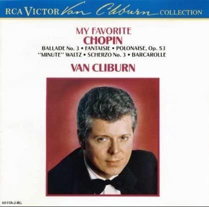 CD VAN CLIBURN - My Favorite Chopin 603582RG RCA Victor, BMG 1990 US Classical Used
CD VAN CLIBURN - My Favorite Chopin 603582RG RCA Victor, BMG 1990 US Classical Used
