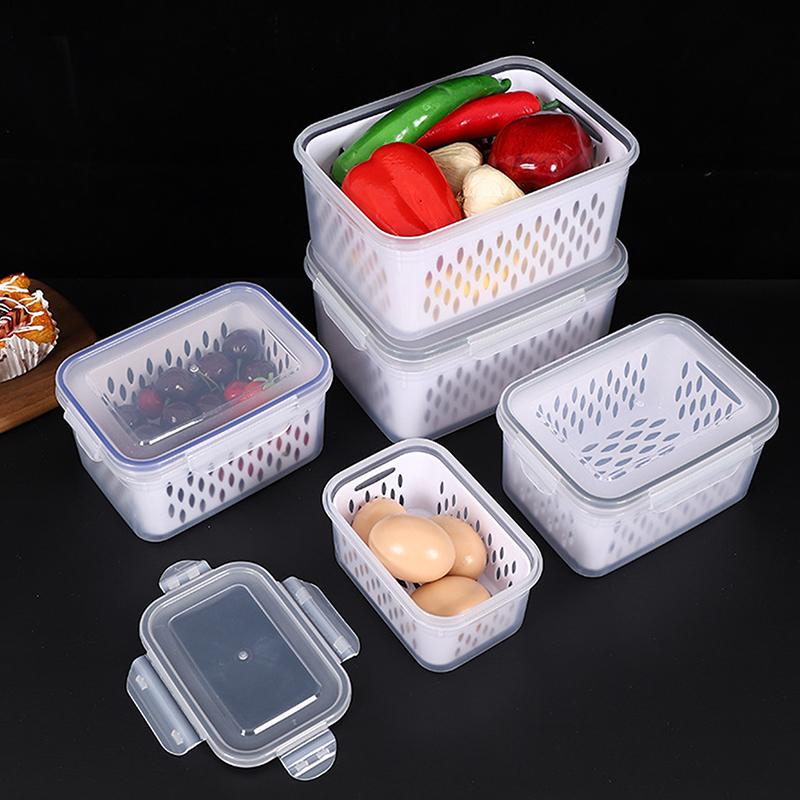 Refrigerator Preservation Storage Box Drain Basket Storage Containers Sealed Box Vegetable And Fruit Drain Box Organizer
Refrigerator Preservation Storage Box Drain Basket Storage Containers Sealed Box Vegetable And Fruit Drain Box Organizer