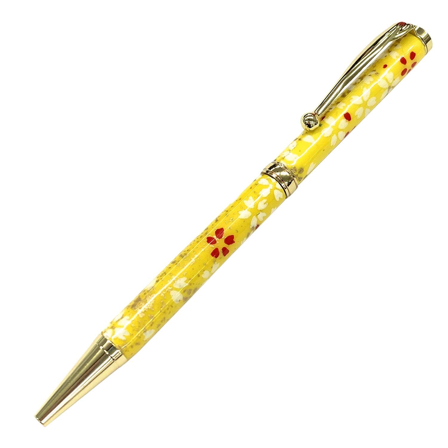 Mino Washi Ballpoint Thin Japanese Made in Twist Yuzen Handcrafted by 32 Designs Cherry Blossom and Gold Pen, Oil-Based, 0.7mm, Barrel, Pattern,
Mino Washi Ballpoint Thin Japanese Made in Twist Yuzen Handcrafted by 32 Designs Cherry Blossom and Gold Pen, Oil-Based, 0.7mm, Barrel, Pattern,