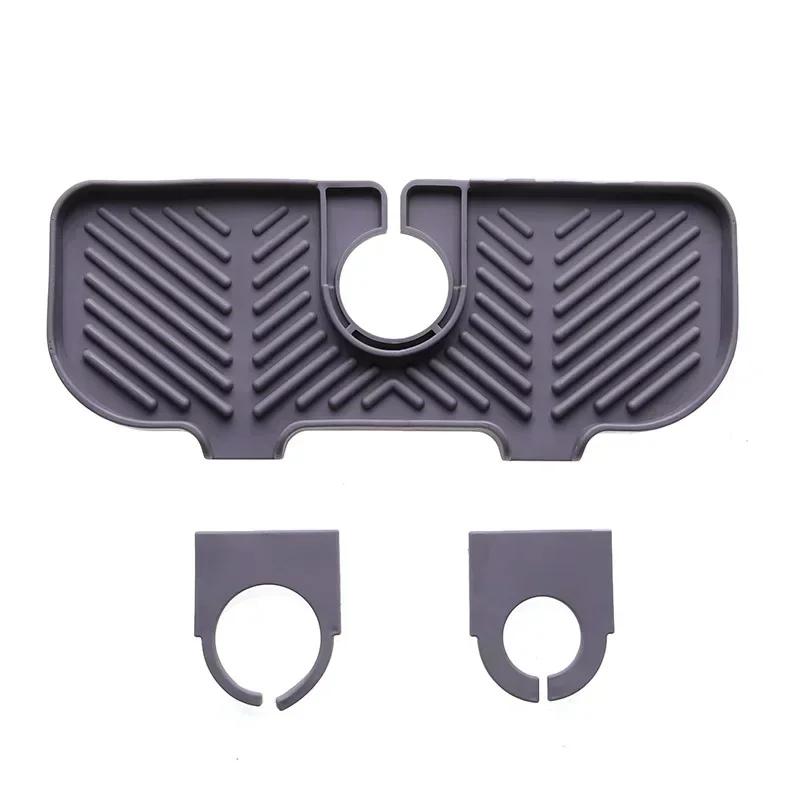 1PC Sink Splash Guard Silicone Water Catcher Mat Behind Faucet Sink Draining Tray With 2 Adjustable Buckle Soft Bar Soap Holder
1PC Sink Splash Guard Silicone Water Catcher Mat Behind Faucet Sink Draining Tray With 2 Adjustable Buckle Soft Bar Soap Holder