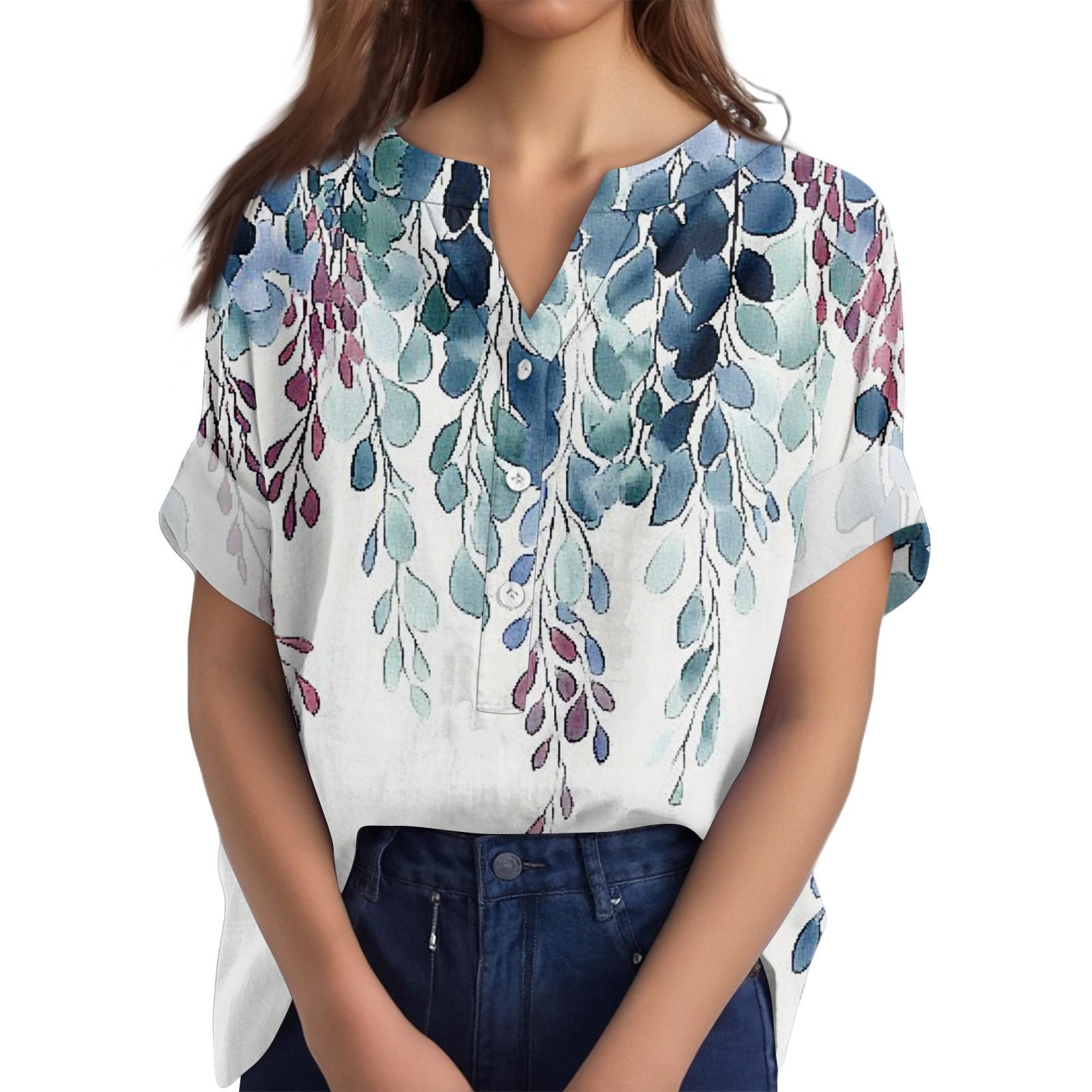 Женская хлопково-льняная футболка с круглым вырезом, коротким рукавом и пуговицами, футболка с принтом M синий
Женская хлопково-льняная футболка с круглым вырезом, коротким рукавом и пуговицами, футболка с принтом M синий