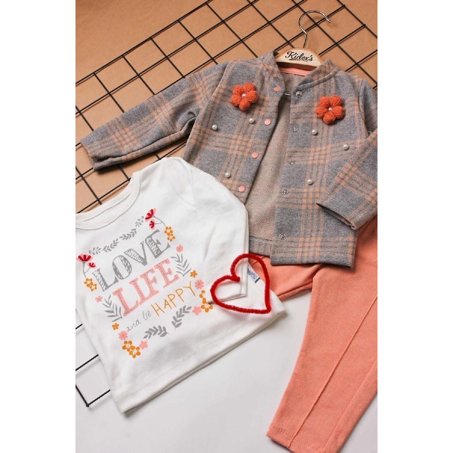 Тройной детский комплект в клетку из 100% хлопка 12-18 AY розовый
Тройной детский комплект в клетку из 100% хлопка 12-18 AY розовый