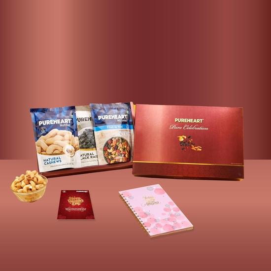 PUREHEART Valentine’s Day Gift Hamper for Him & Her | Premium Dry Fruits Gift Box with Natural Cashews, Nutmix & Black Raisins (80g each)
PUREHEART Valentine’s Day Gift Hamper for Him & Her | Premium Dry Fruits Gift Box with Natural Cashews, Nutmix & Black Raisins (80g each)