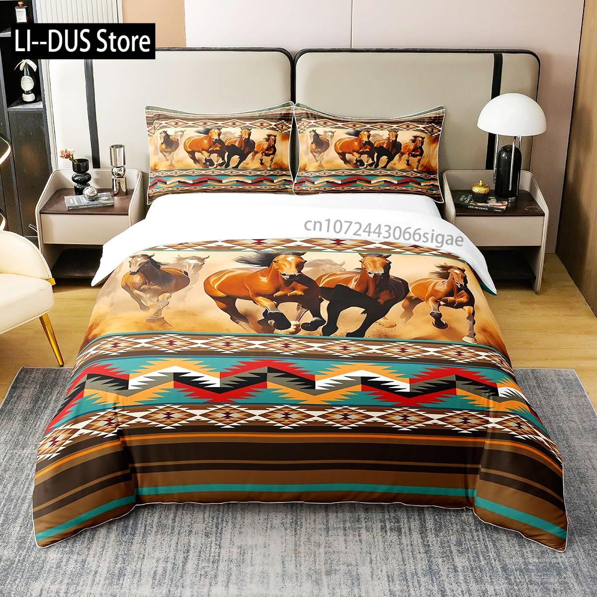 Comforter Southwestern Twin Size Horse Bedding Set For Boys Girls Teens Bedroom Decor Comforter Set With 2 Pillow Case Comforter (quilt)-EU Single(135*200cm)3pcs
Comforter Southwestern Twin Size Horse Bedding Set For Boys Girls Teens Bedroom Decor Comforter Set With 2 Pillow Case Comforter (quilt)-EU Single(135*200cm)3pcs