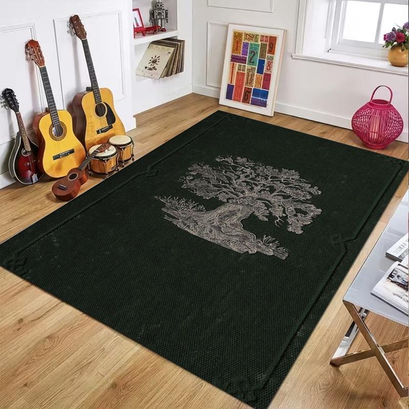 Vintage Tree of Life Rug Dark Green Gold Floral Print Non-slip Washable Durable Floor Mat For Living Room Bedroom Decor 40X60cm
Vintage Tree of Life Rug Dark Green Gold Floral Print Non-slip Washable Durable Floor Mat For Living Room Bedroom Decor 40X60cm