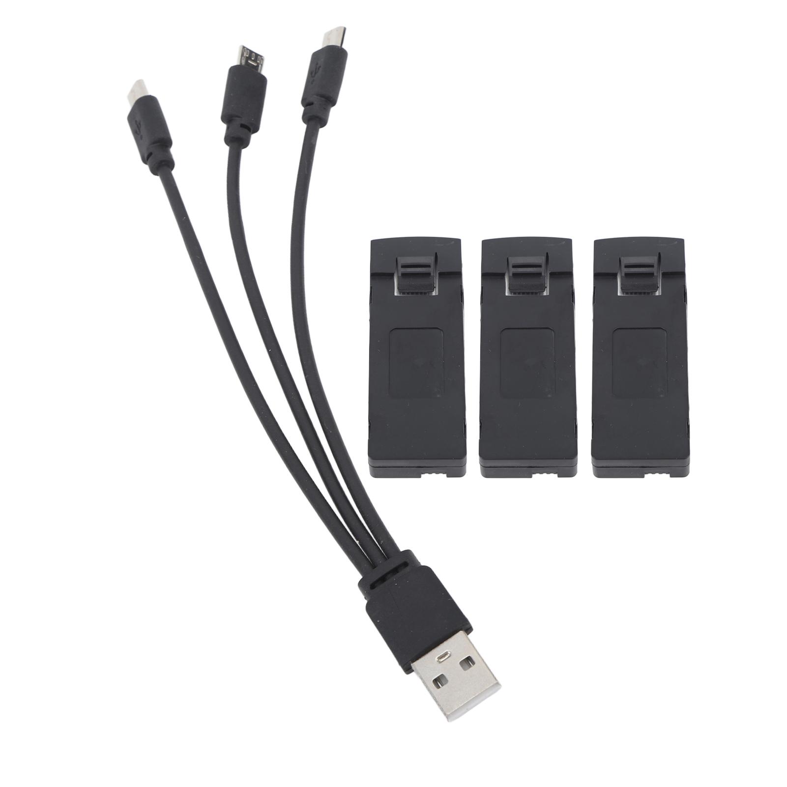 3PCS 3.7V 2600mAh RC Drone Lithium Battery with 3 in 1 Charging Cable Mini Folding Drone Battery Replacement for KY603 KY605 K7
3PCS 3.7V 2600mAh RC Drone Lithium Battery with 3 in 1 Charging Cable Mini Folding Drone Battery Replacement for KY603 KY605 K7