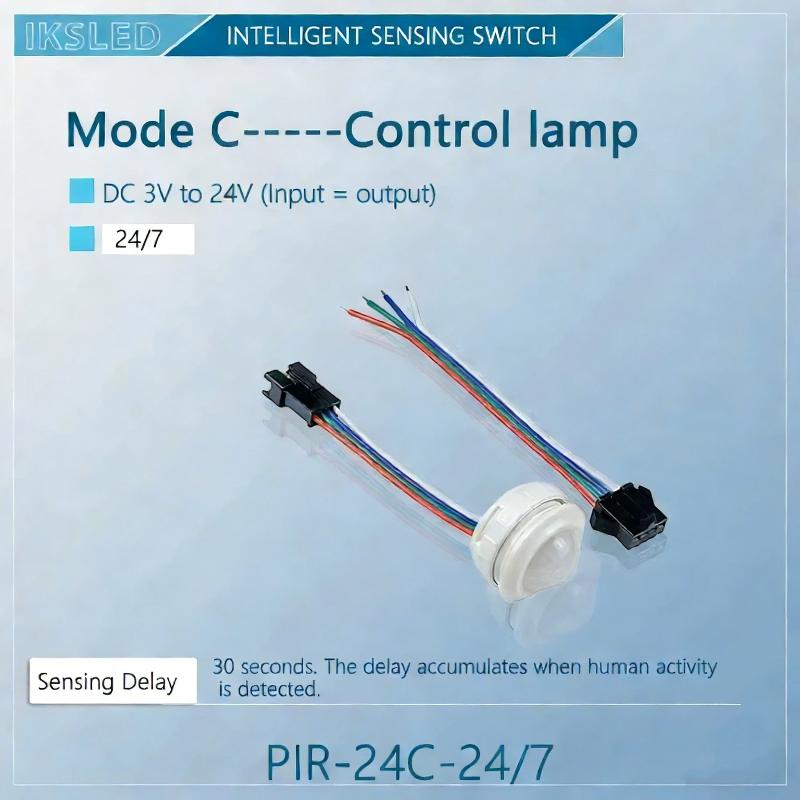 1 Set LED Human Body Infrared PIR Sensor Switch 12V/24V With 1-Second Low-Level 3.3V High-Level Serial Signal Output
1 Set LED Human Body Infrared PIR Sensor Switch 12V/24V With 1-Second Low-Level 3.3V High-Level Serial Signal Output