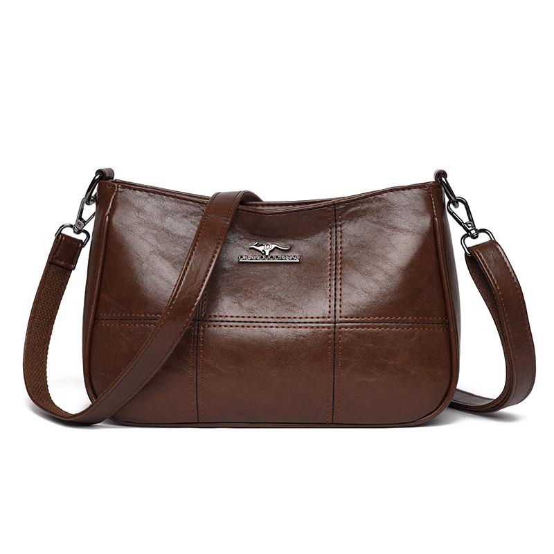 Fashi Brand Women PU Leather Shoulder Bag New Elegant Crossbody Purse Casual Slim Handbag for Ladies Simple Stitch Office Tote темно-коричневого кольору
Fashi Brand Women PU Leather Shoulder Bag New Elegant Crossbody Purse Casual Slim Handbag for Ladies Simple Stitch Office Tote темно-коричневого кольору