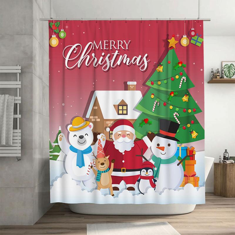 Tu Christmas Shower Curtain Santa Claus Reindeer Holiday Festive Bathroom Decor Xmas Winter Holiday Cabin Deer Gift Home Decor F W60H190(CM)-1 Pcs
Tu Christmas Shower Curtain Santa Claus Reindeer Holiday Festive Bathroom Decor Xmas Winter Holiday Cabin Deer Gift Home Decor F W60H190(CM)-1 Pcs