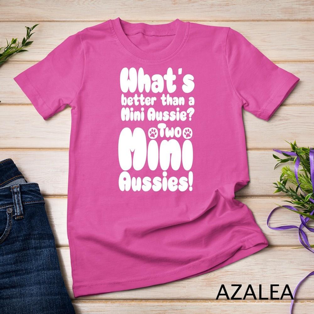 Two Aussies Toy Australian Shepherd Gifts Mini Aussie Mom Unisex T-shirt 4XL
Two Aussies Toy Australian Shepherd Gifts Mini Aussie Mom Unisex T-shirt 4XL