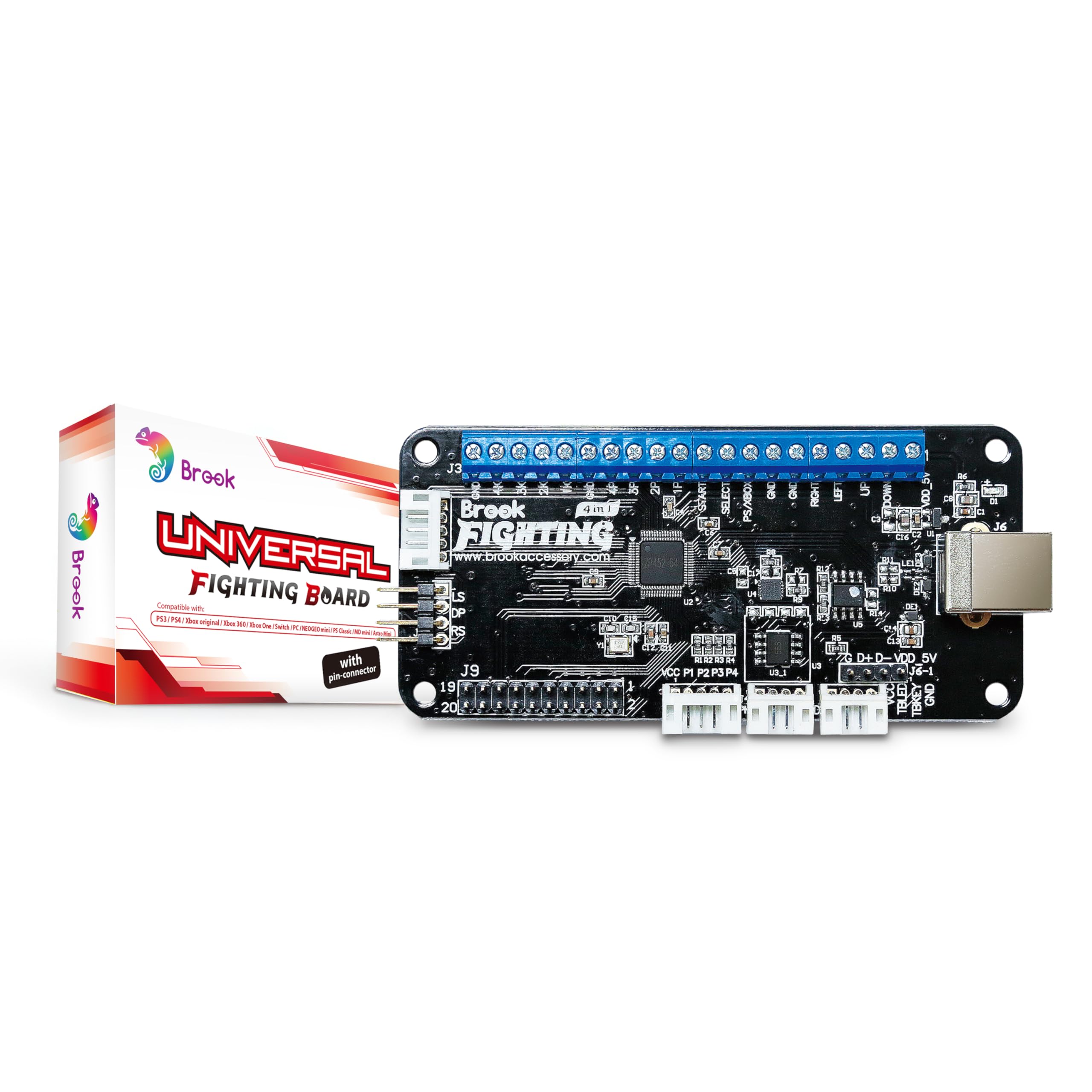 Brook Universal Fighting Board Universal Fighting Board Arcade Controller Converter Board Compatible with PS5 XB Series XB One XB 360 PS4 PS3 Switch
Brook Universal Fighting Board Universal Fighting Board Arcade Controller Converter Board Compatible with PS5 XB Series XB One XB 360 PS4 PS3 Switch