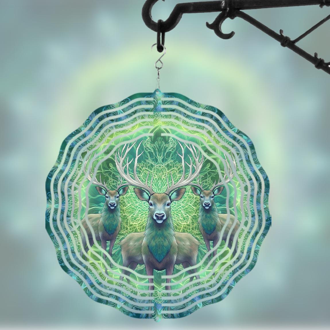 10 Inch Metal Wind Chime with Deer Design for All Seasons 360 Degree Swivel Hook Garden Decor No Electricity Needed 01A
10 Inch Metal Wind Chime with Deer Design for All Seasons 360 Degree Swivel Hook Garden Decor No Electricity Needed 01A
