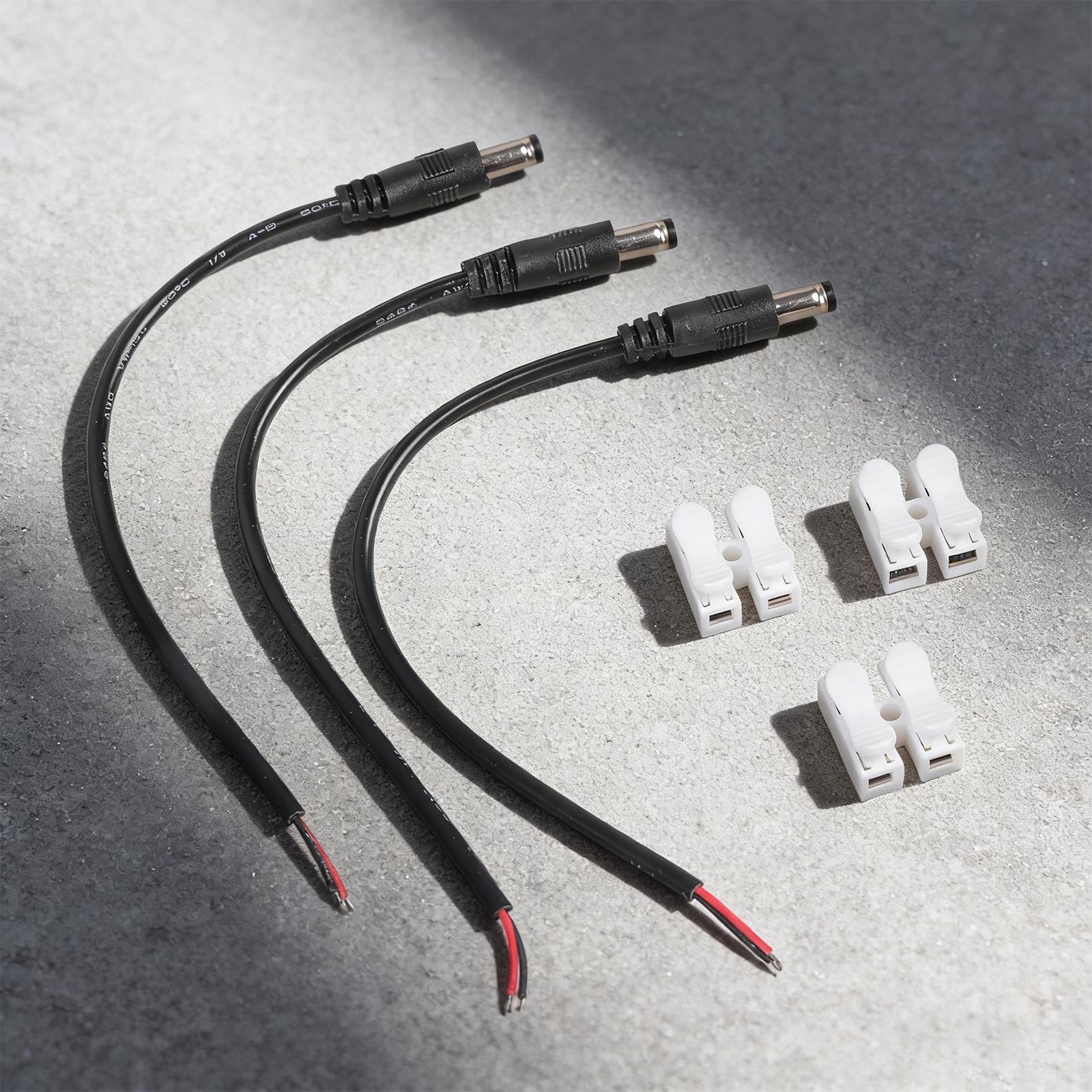 Pack of 3 Power Repair Cables 5.5x2.5mm Male to 2 Wire with Pre Tinned Ends Plastic Metal Texture for Easy Connection 1
Pack of 3 Power Repair Cables 5.5x2.5mm Male to 2 Wire with Pre Tinned Ends Plastic Metal Texture for Easy Connection 1
