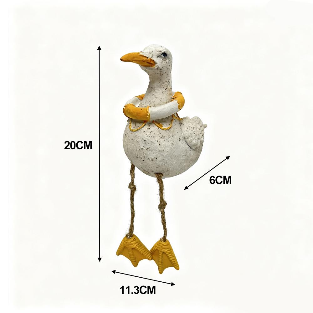 Retro Resin Hanging Leg Seabird Ornament Nautical Style Hanging Bird Decoration for Home, Balcony Wedding and Outdoor Decoration
Retro Resin Hanging Leg Seabird Ornament Nautical Style Hanging Bird Decoration for Home, Balcony Wedding and Outdoor Decoration