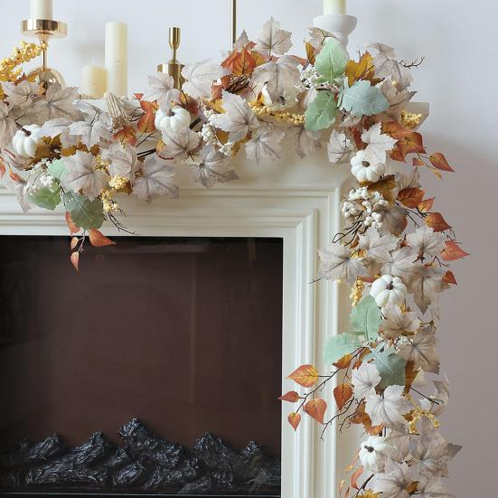 Artificial Maple Leaf Garland 6Ft Pumpkin Berries Garland Fall Decoration Harvest Garland for Farmhouse Home Porch Mantel Thanksgiving 1.8M
Artificial Maple Leaf Garland 6Ft Pumpkin Berries Garland Fall Decoration Harvest Garland for Farmhouse Home Porch Mantel Thanksgiving 1.8M