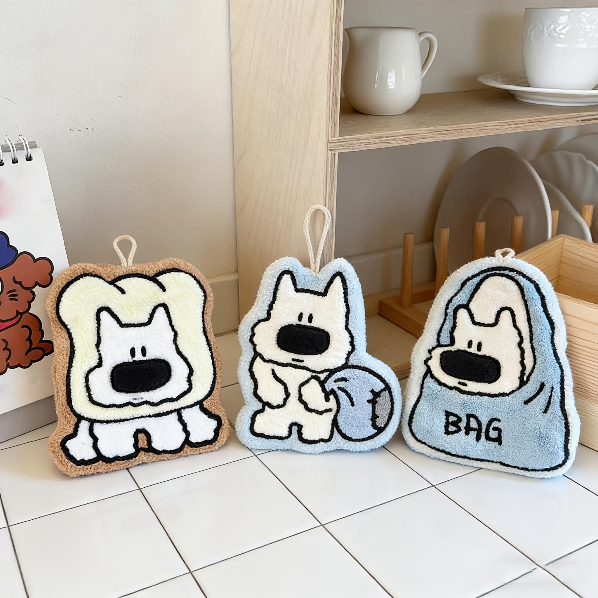 3-Pack Coral Velvet Hanging Hand Towels with Cloud & Cute Dog Patterns, Absorbent & Soft, Ideal for Bathroom & Kitchen Use. 3-Piece Dog Hand Towel Set
3-Pack Coral Velvet Hanging Hand Towels with Cloud & Cute Dog Patterns, Absorbent & Soft, Ideal for Bathroom & Kitchen Use. 3-Piece Dog Hand Towel Set