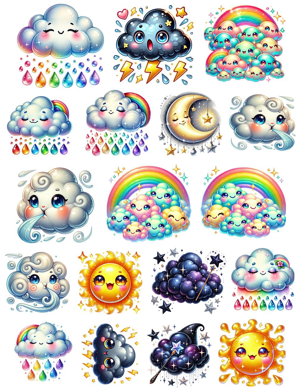 18pcs Sweet Cute weather clouds Kawaii Self-made Fashion Girl Scrapbooking Stickers /Decorative Sticker /DIY Craft Photo Albums белый
18pcs Sweet Cute weather clouds Kawaii Self-made Fashion Girl Scrapbooking Stickers /Decorative Sticker /DIY Craft Photo Albums белый
