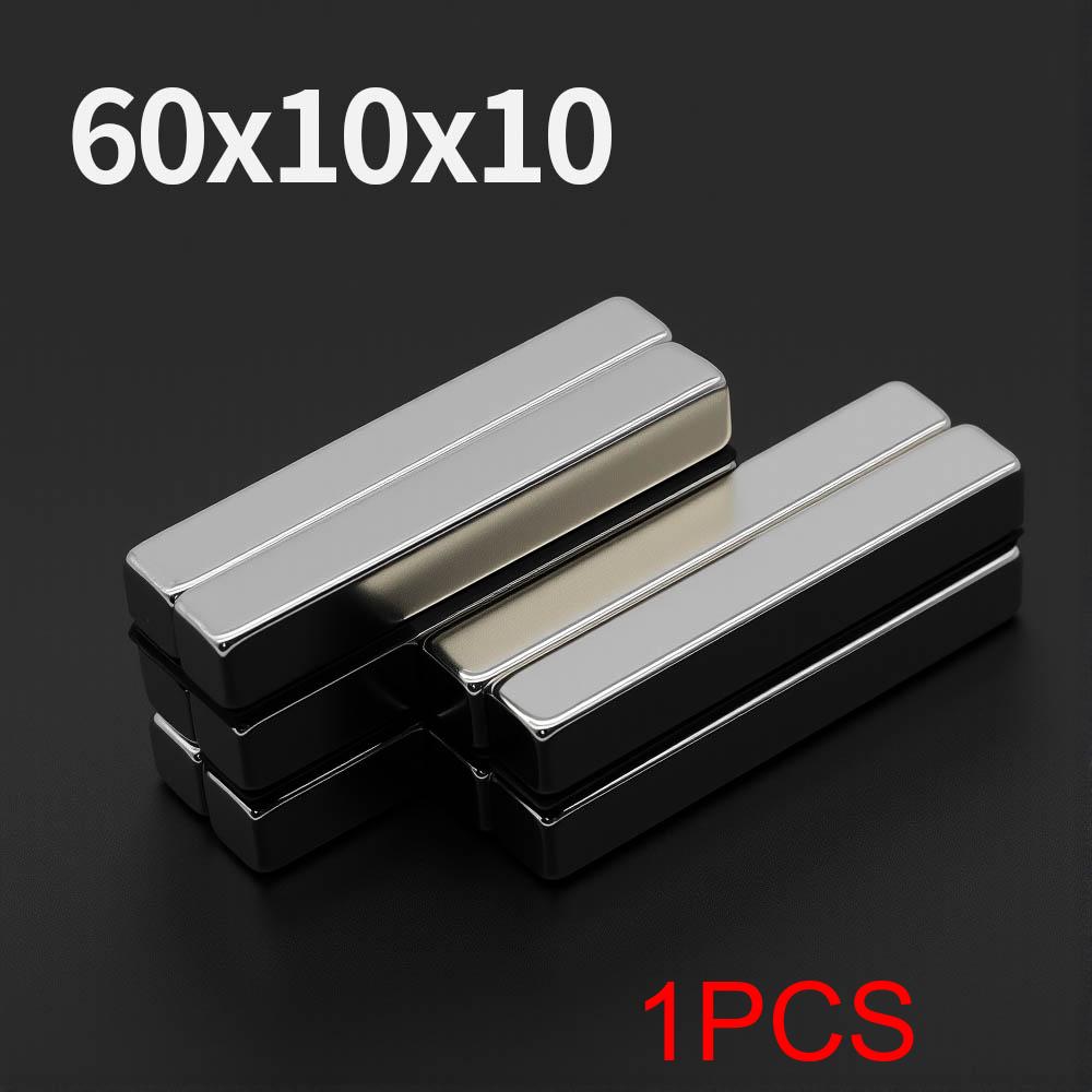 60x10x10mm Powerful Neodymium Magnet N35 NdfeB Permanent Magnetic imanes Block Super Strong Fridge Magnets DIY
60x10x10mm Powerful Neodymium Magnet N35 NdfeB Permanent Magnetic imanes Block Super Strong Fridge Magnets DIY