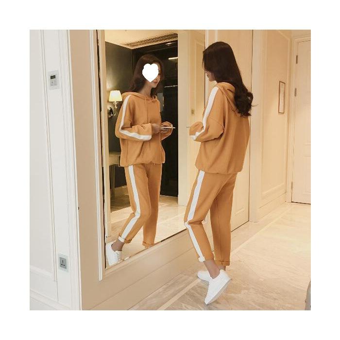 Spring/Autumn Korean Style Loose Hooded Student Sportswear Two-Piece Set for Women XL (116-125 jin) жёлтый
Spring/Autumn Korean Style Loose Hooded Student Sportswear Two-Piece Set for Women XL (116-125 jin) жёлтый