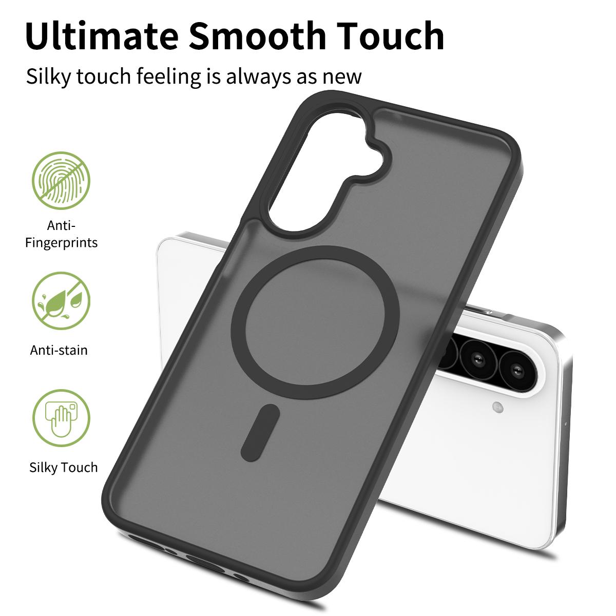 For Samsung Galaxy A26 5G Case Compatible with MagSafe TPU Frame Acrylic Back Phone Cover Skin Touch Black
For Samsung Galaxy A26 5G Case Compatible with MagSafe TPU Frame Acrylic Back Phone Cover Skin Touch Black