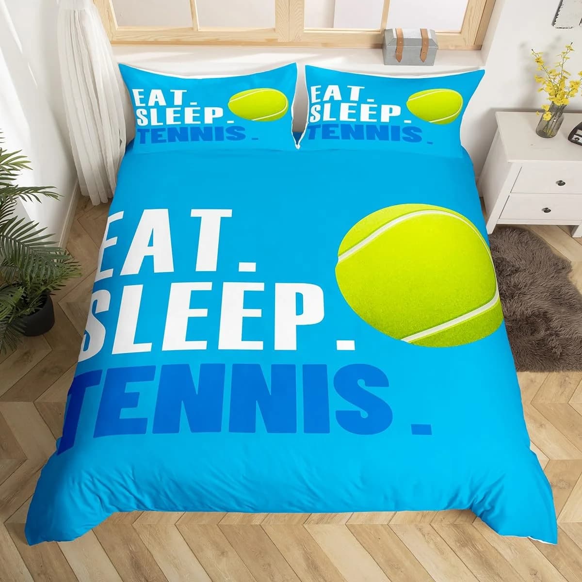 Comforter Tennis Large Sports Themed Bed Decoration Tennis Couple Ball Sports Suitable For Children Kids Teenagers Comforter (quilt)-EU Single(135*200cm)3pcs
Comforter Tennis Large Sports Themed Bed Decoration Tennis Couple Ball Sports Suitable For Children Kids Teenagers Comforter (quilt)-EU Single(135*200cm)3pcs