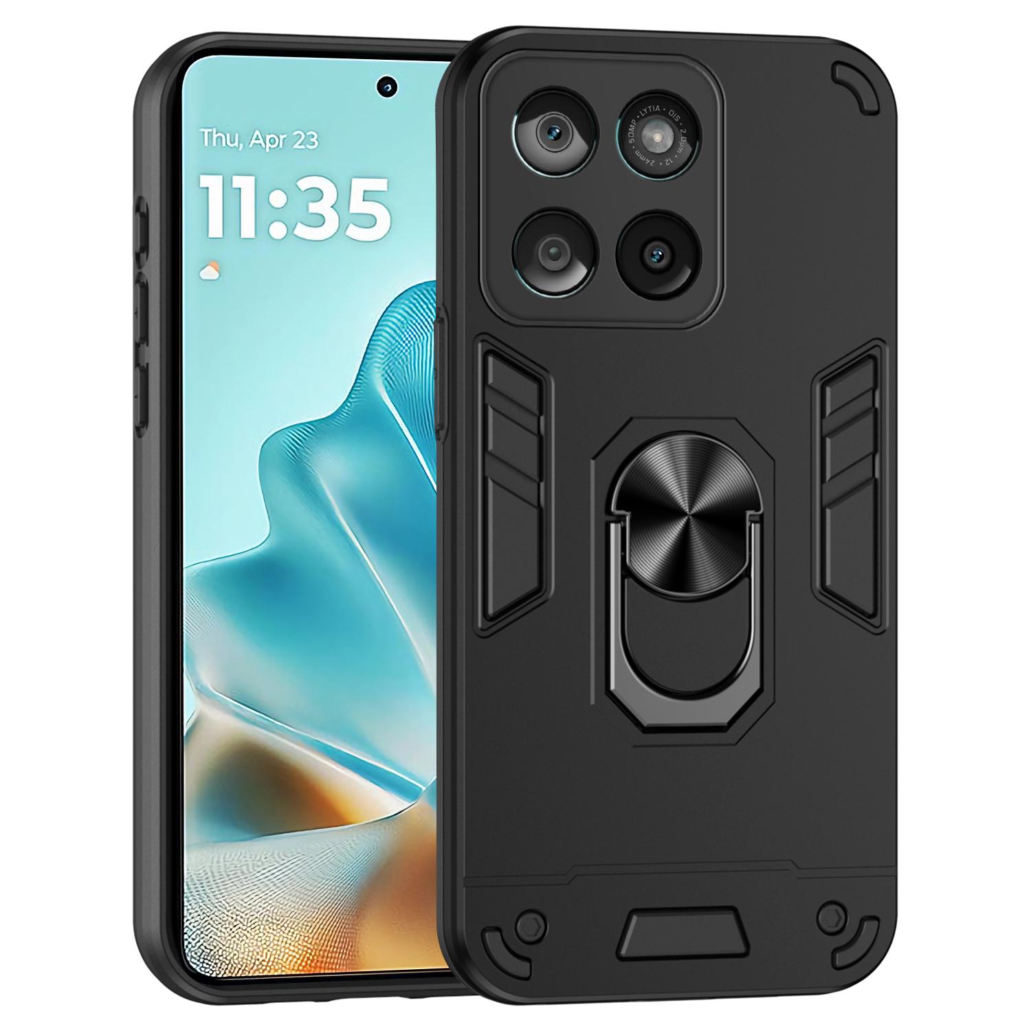 Чохол для Motorola Edge 60 Fusion 5G PC+TPU Захисний чохол для телефону з кільцем-підставкою Black
Чохол для Motorola Edge 60 Fusion 5G PC+TPU Захисний чохол для телефону з кільцем-підставкою Black